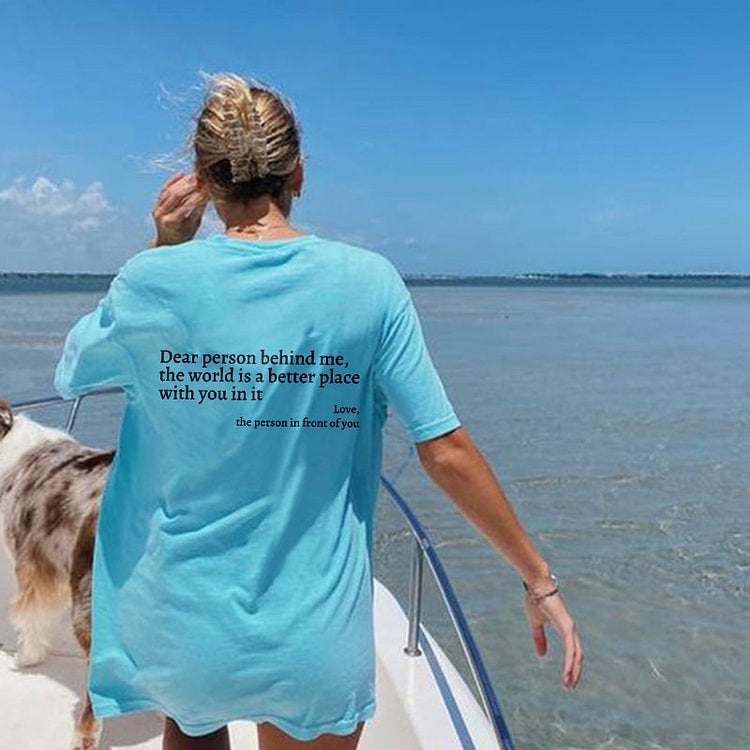 Valenzora | Women's T-shirt with round neck and slogan