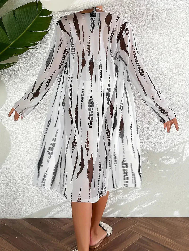 Valenzora | One-piece beachwear, triangle, high-cut, bikini set, beach cover-up
