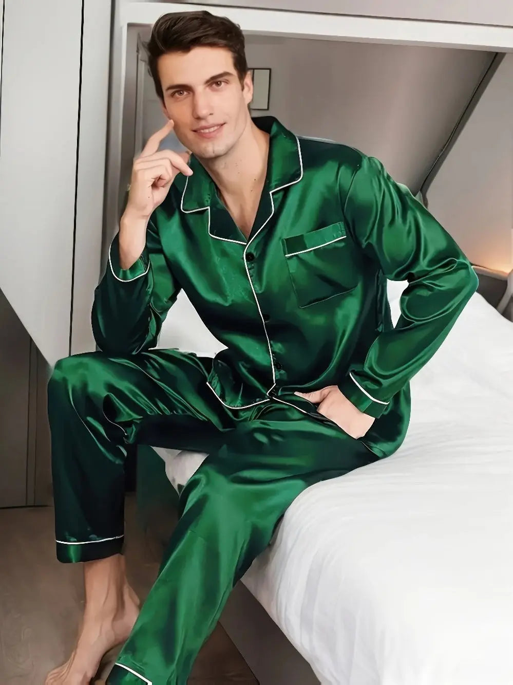 Valenzora | Silk Satin Pyjama Set