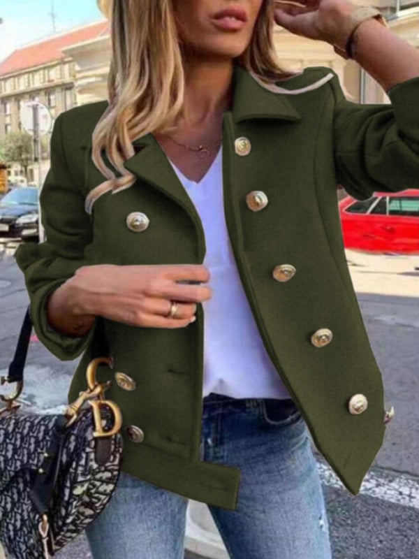 Valenzora - Short designer jacket with gold buttons
