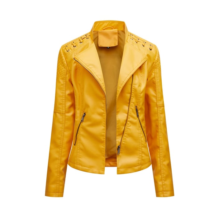 Valenzora | Washed Lammlederjacke