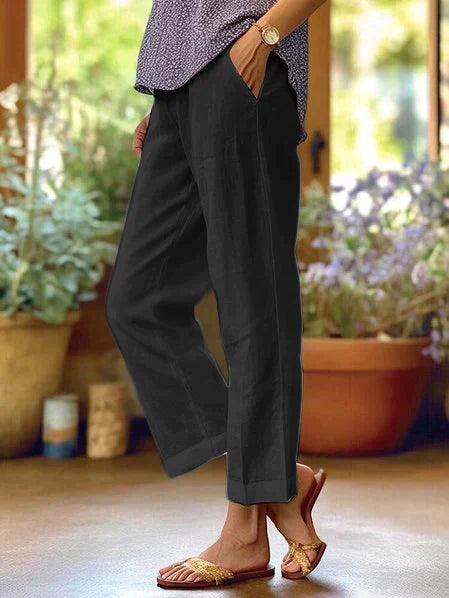 Valenzora | Women's Linen Summer Trousers