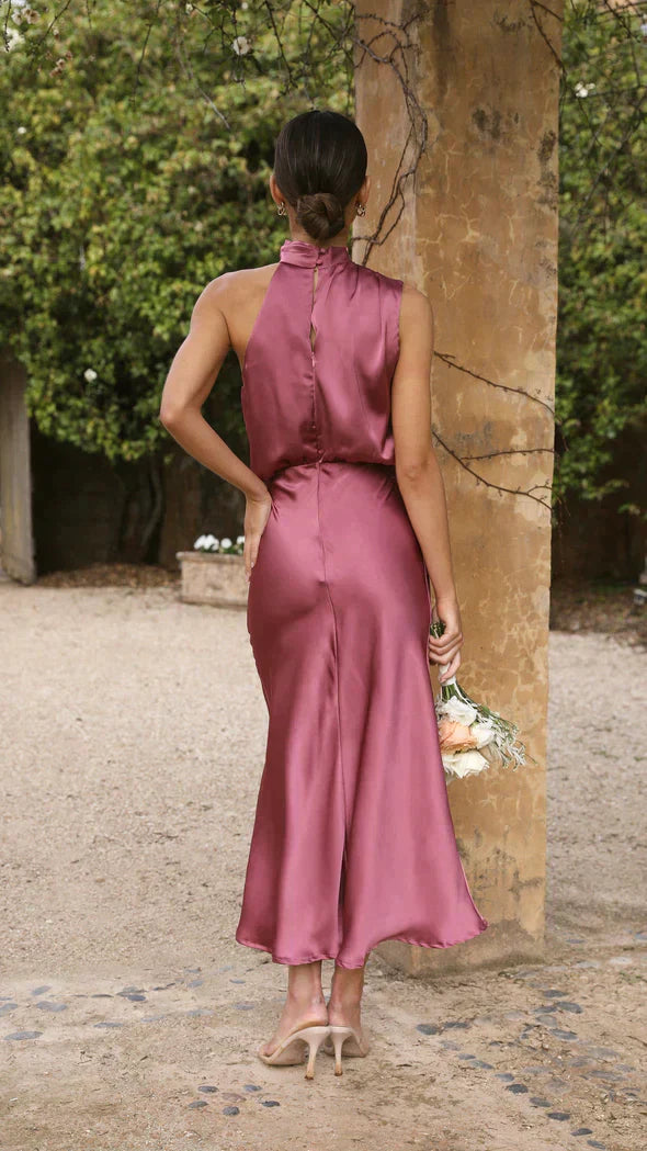 Valenzora | Elegantes Satinkleid