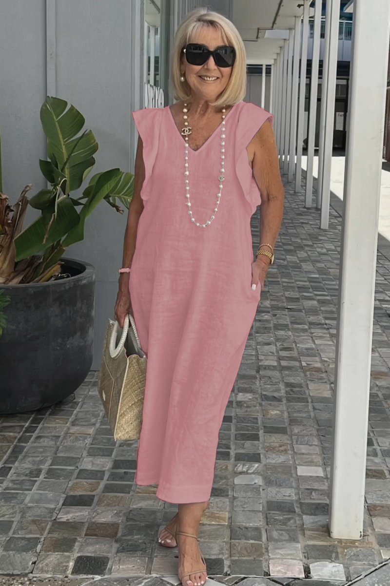 Valenzora | Casual dress made of cotton and linen