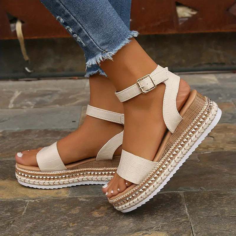 Valenzora | Luxury Platform Sandals with Straps for Women