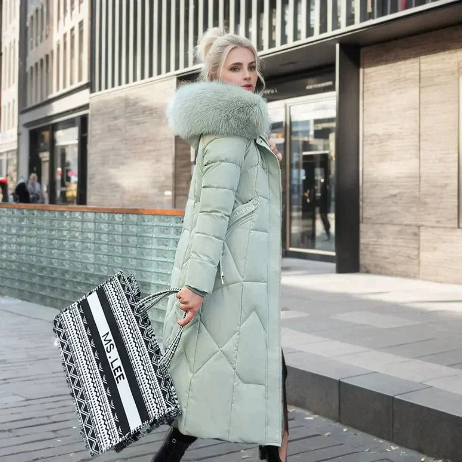 Valenzora | Stylish Italian coat with faux fur