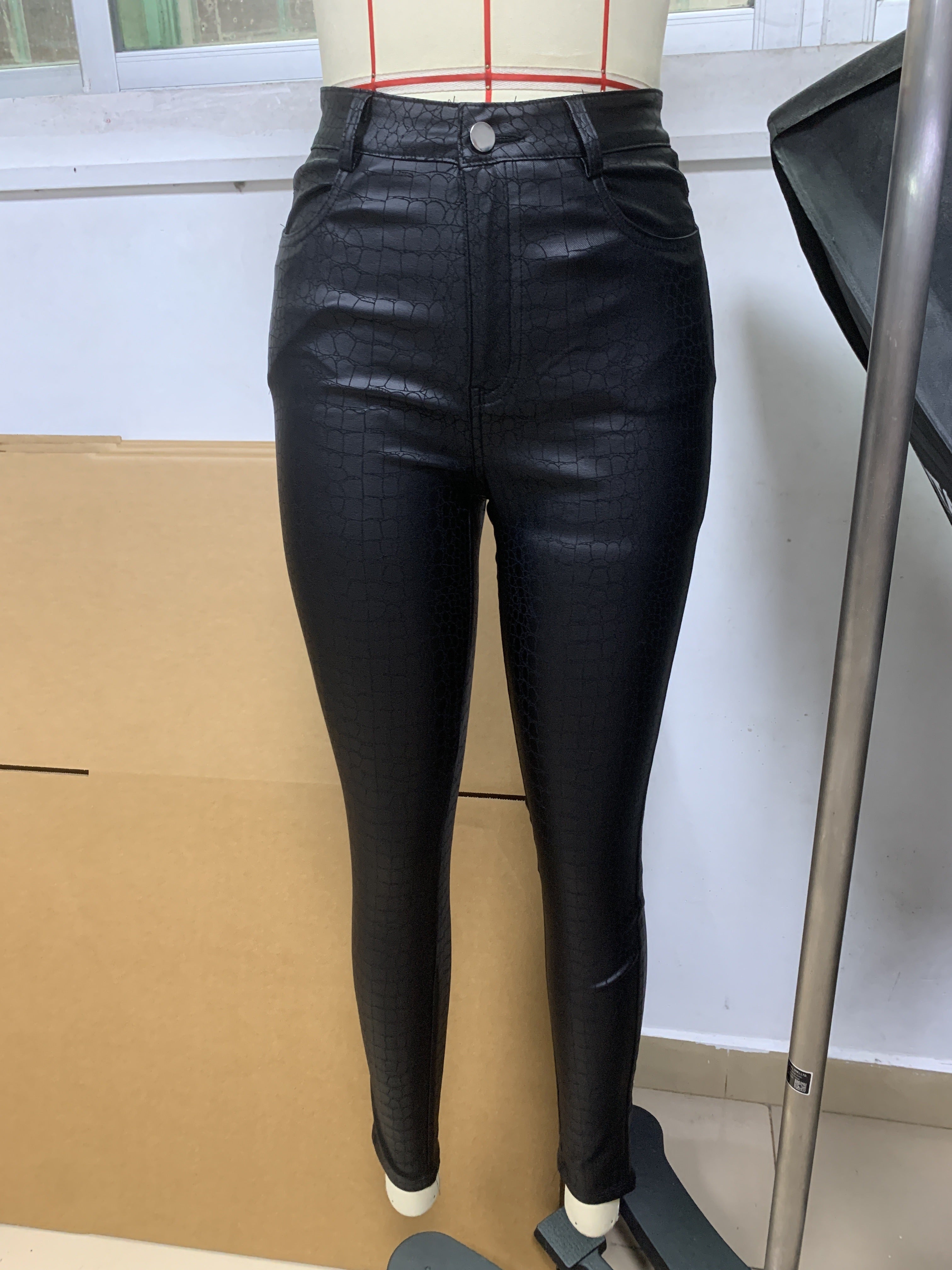 Valenzora | Coated High-Waisted Skinny Jeans