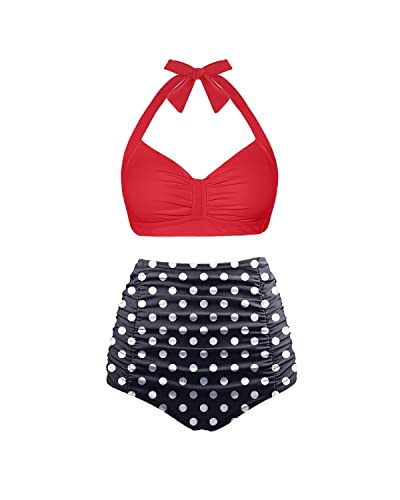 Valenzora | Two-piece sweetheart neckline high-waisted bikini set