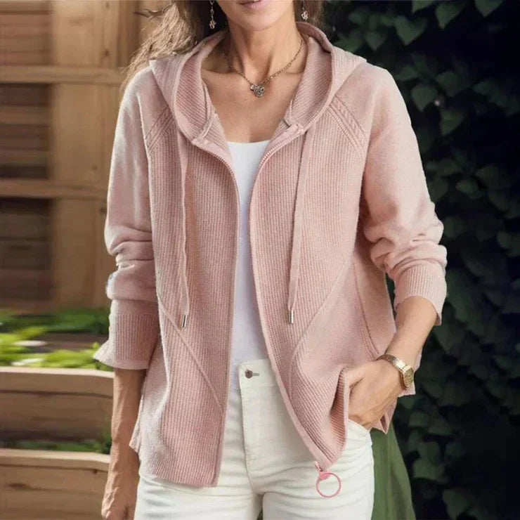 – Einfacher pinker Hoodie