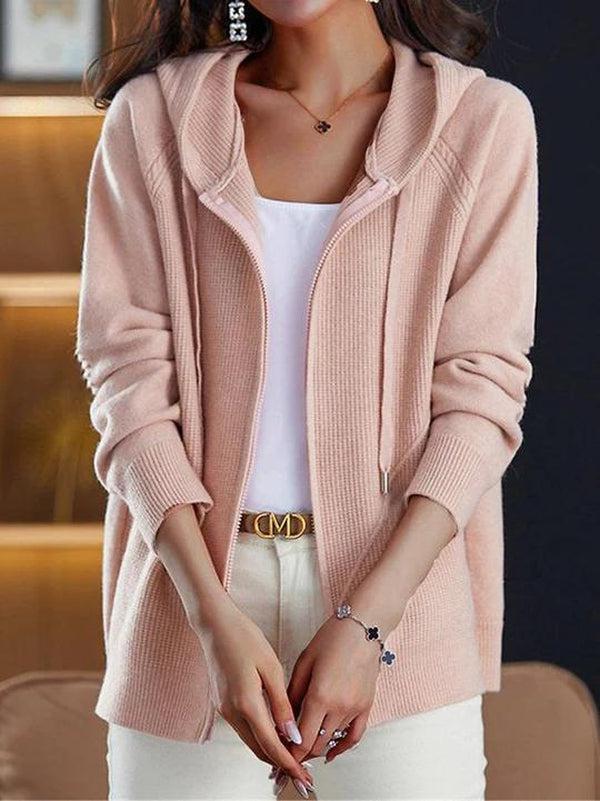 – Einfacher pinker Hoodie
