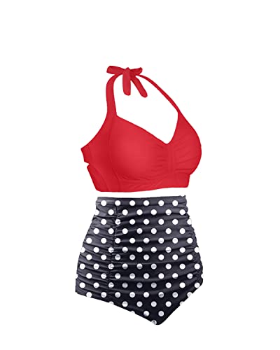 Valenzora | Two-piece sweetheart neckline high-waisted bikini set