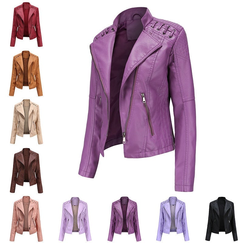 Valenzora | Washed Lammlederjacke