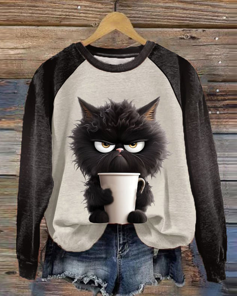 Valenzora | Sweatshirt with cat motif