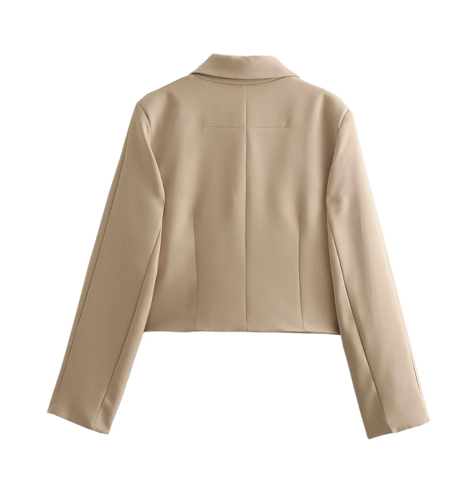 Valenzora | Women's Bomber Jacket Short Jacket with Four Front Pockets and Minimalist Design