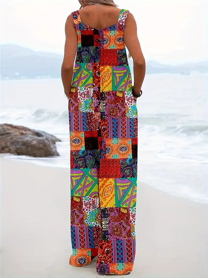 Valenzora | Colorblock jumpsuit with fashion elements