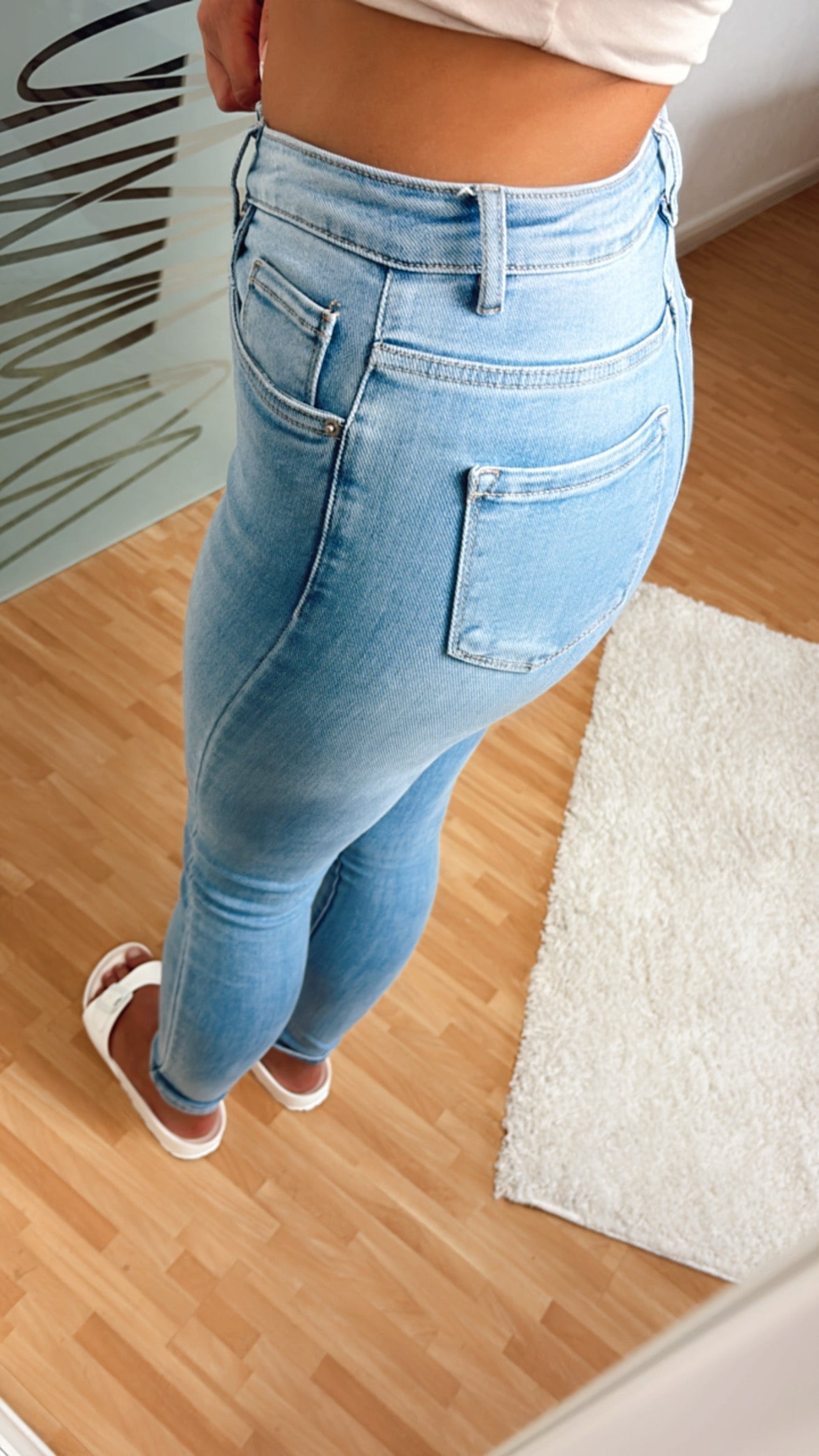 Waist jeans "K679", skinny fit / light wash Art. 5670