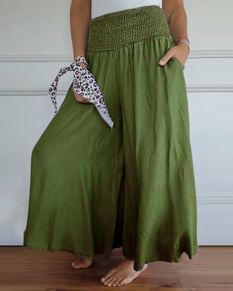 Valenzora | Hose mit elastischem Bund und weitem Bein