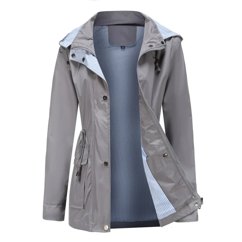 Valenzora | Lightweight Women's Rain Jacket, Water-Repellent