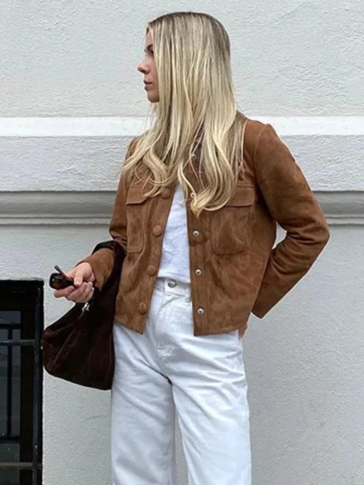 Valenzora | Elegante Wildlederjacke