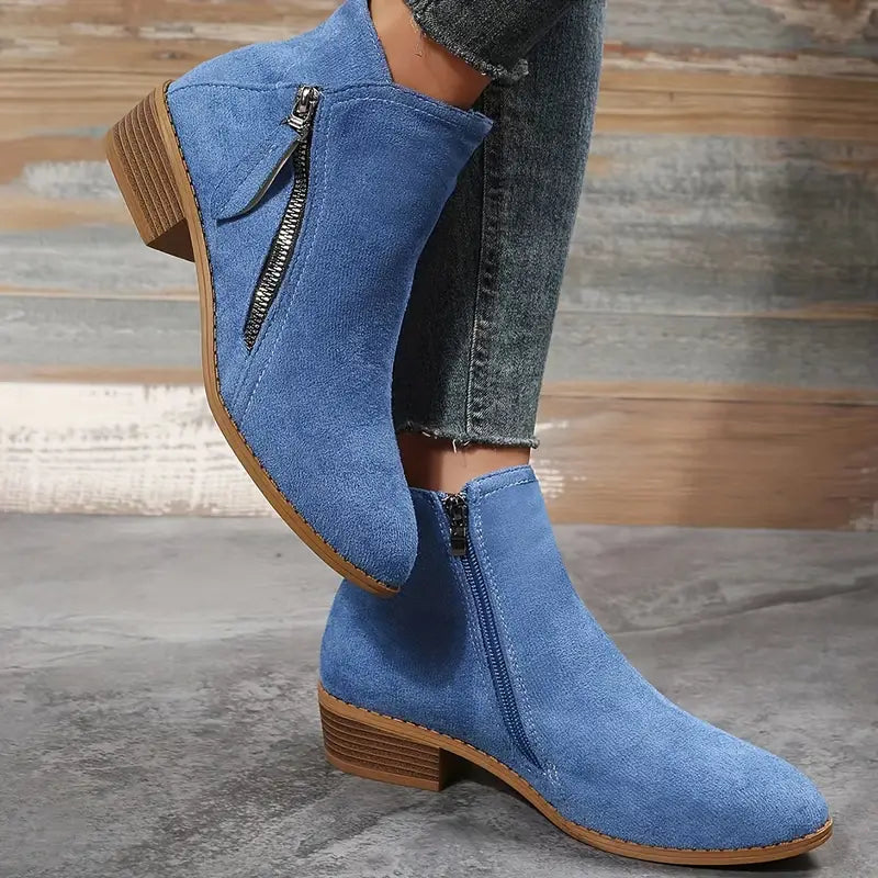 Valenzora | Stylish vegan leather ankle boots