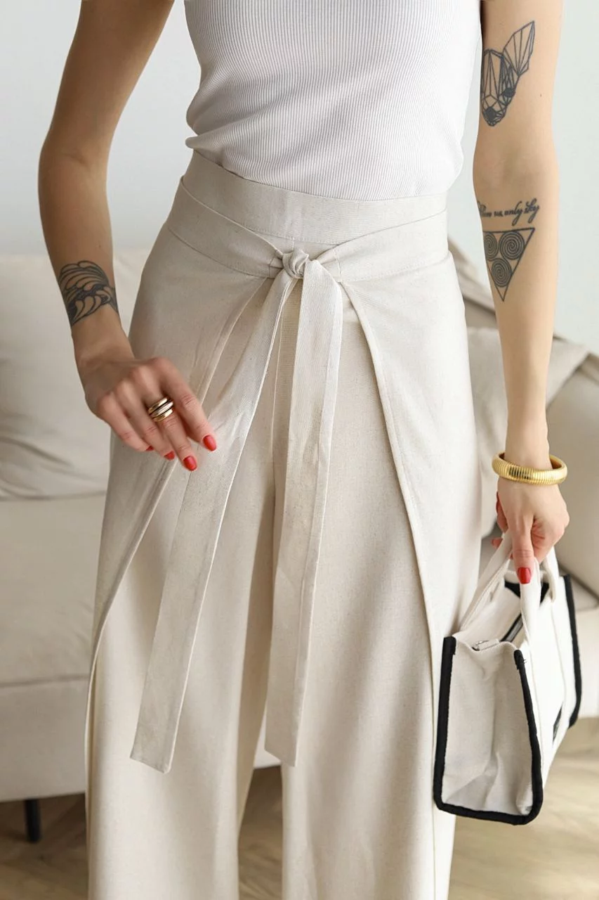 Weite Leinenhose