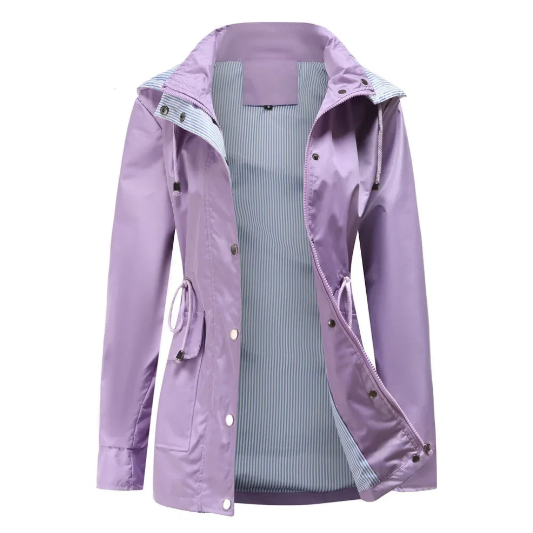 Valenzora | Lightweight Women's Rain Jacket, Water-Repellent