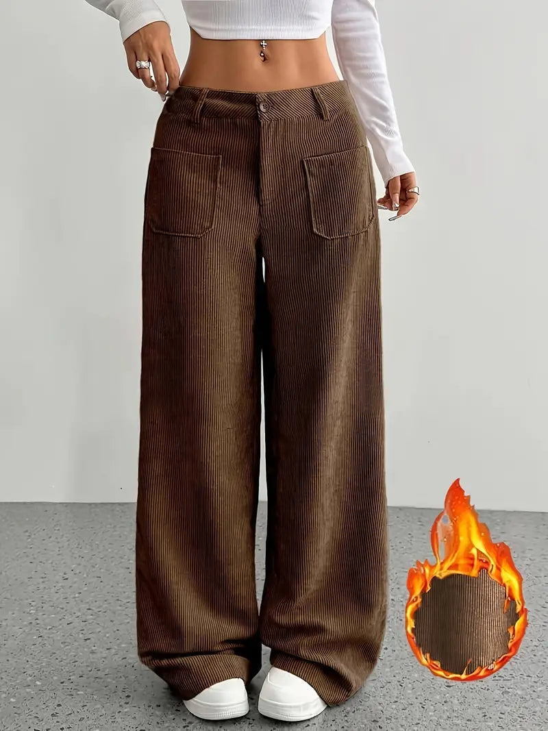 Valenzora | Weite Cordhose für Damen