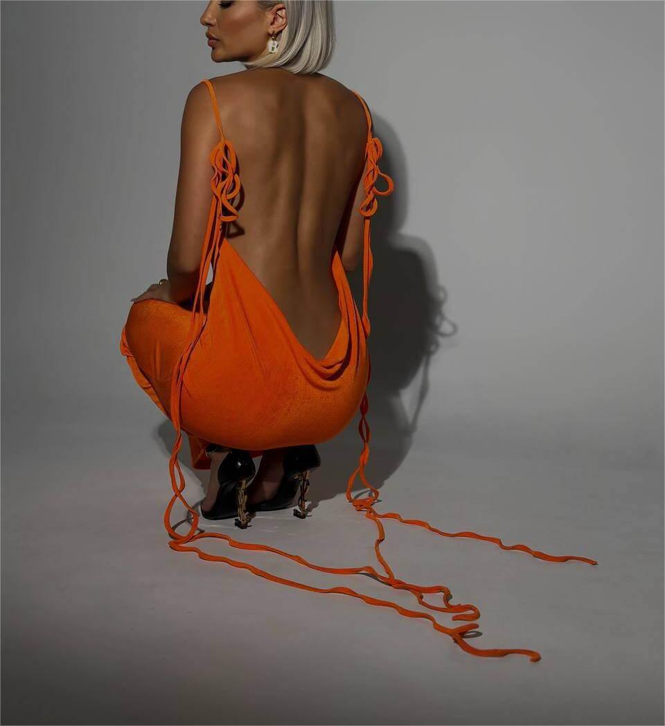Valenzora | Timeless Bare Back Dress Camisole Dress