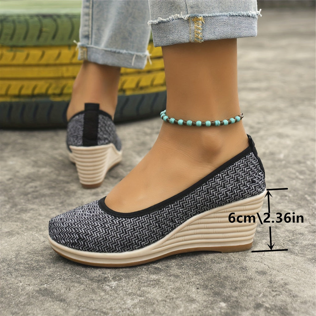 Valenzora | Breathable wedge heel slippers