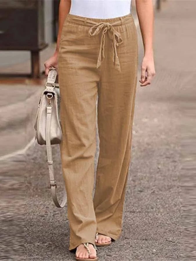 Valenzora | Casual linen trousers