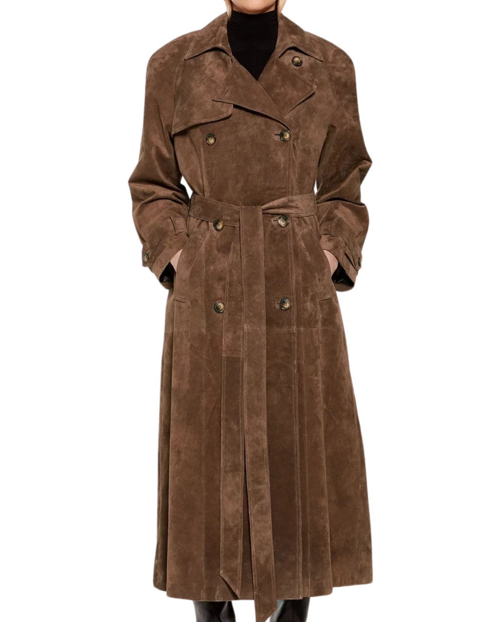 Valenzora | Women's winter coat made of faux suede
