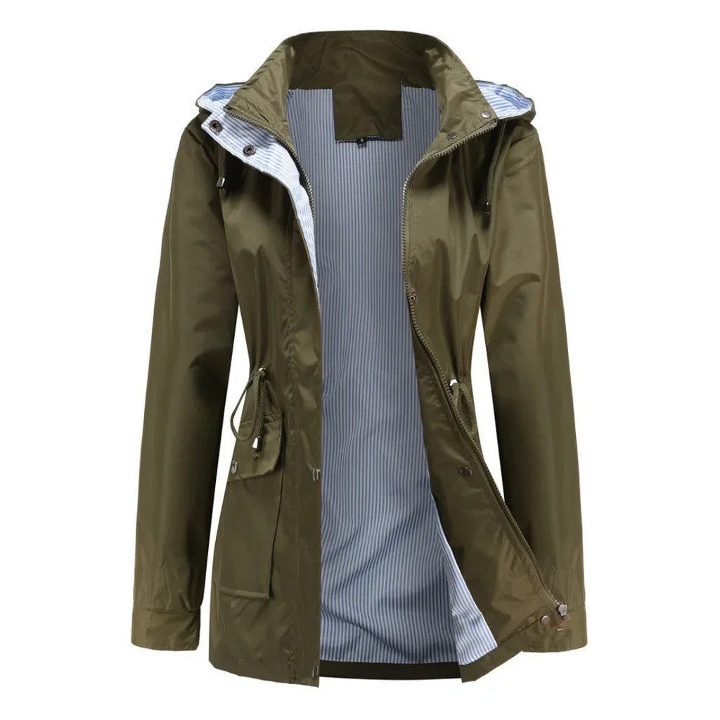 Valenzora | Lightweight Women's Rain Jacket, Water-Repellent