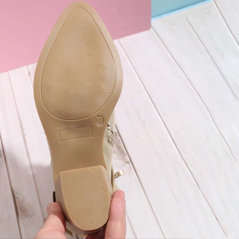 Valenzora | Vintage Boots with Chunky Heel