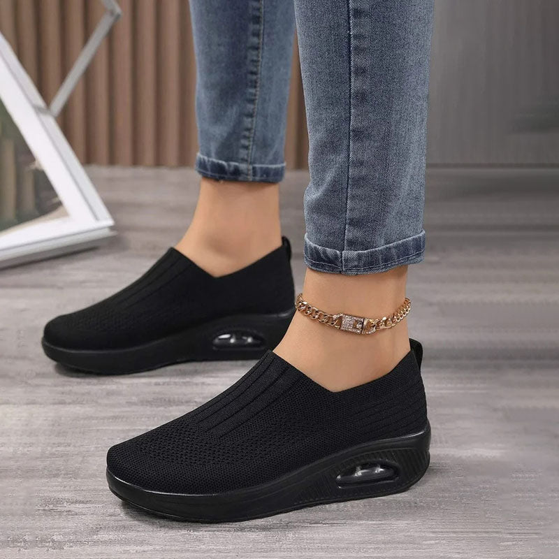 Valenzora | Breathable Slip-on Sneakers with Ergonomic Sole for Women