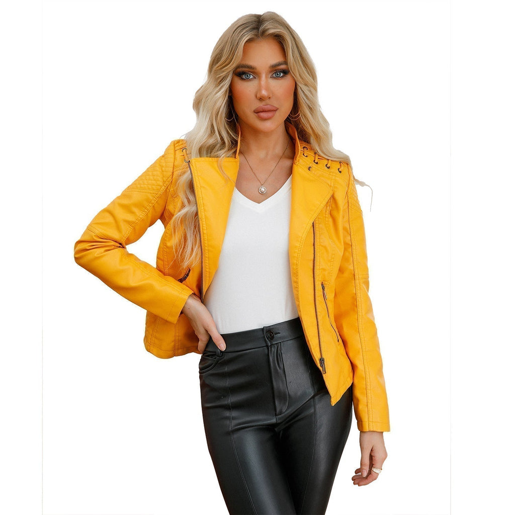Valenzora | Washed Lammlederjacke