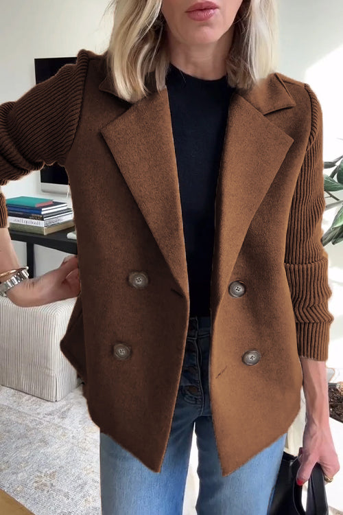 Valenzora | Elegant blazer with contrasting sleeves