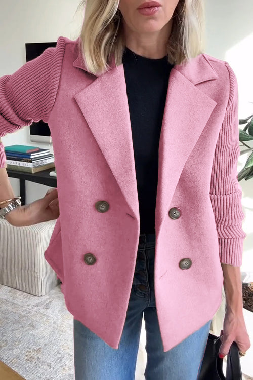Valenzora | Elegant blazer with contrasting sleeves