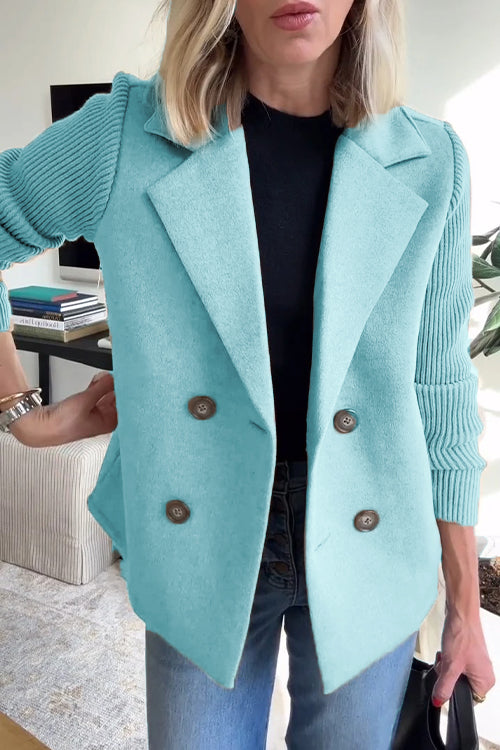 Valenzora | Elegant blazer with contrasting sleeves