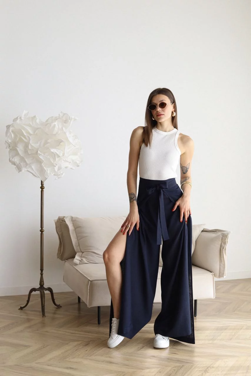 Leona️ | Wide-legged linen trousers