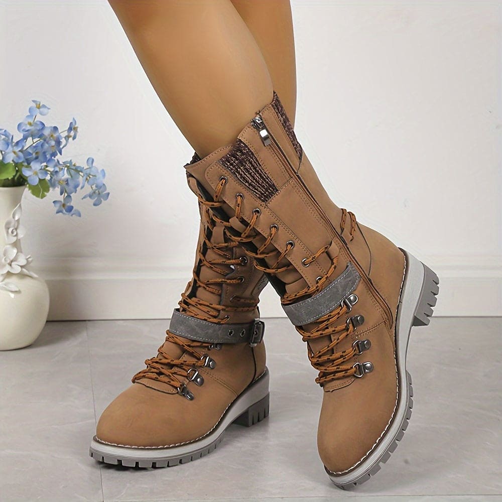 Valenzora – Elegante gestrickte Thermostiefel