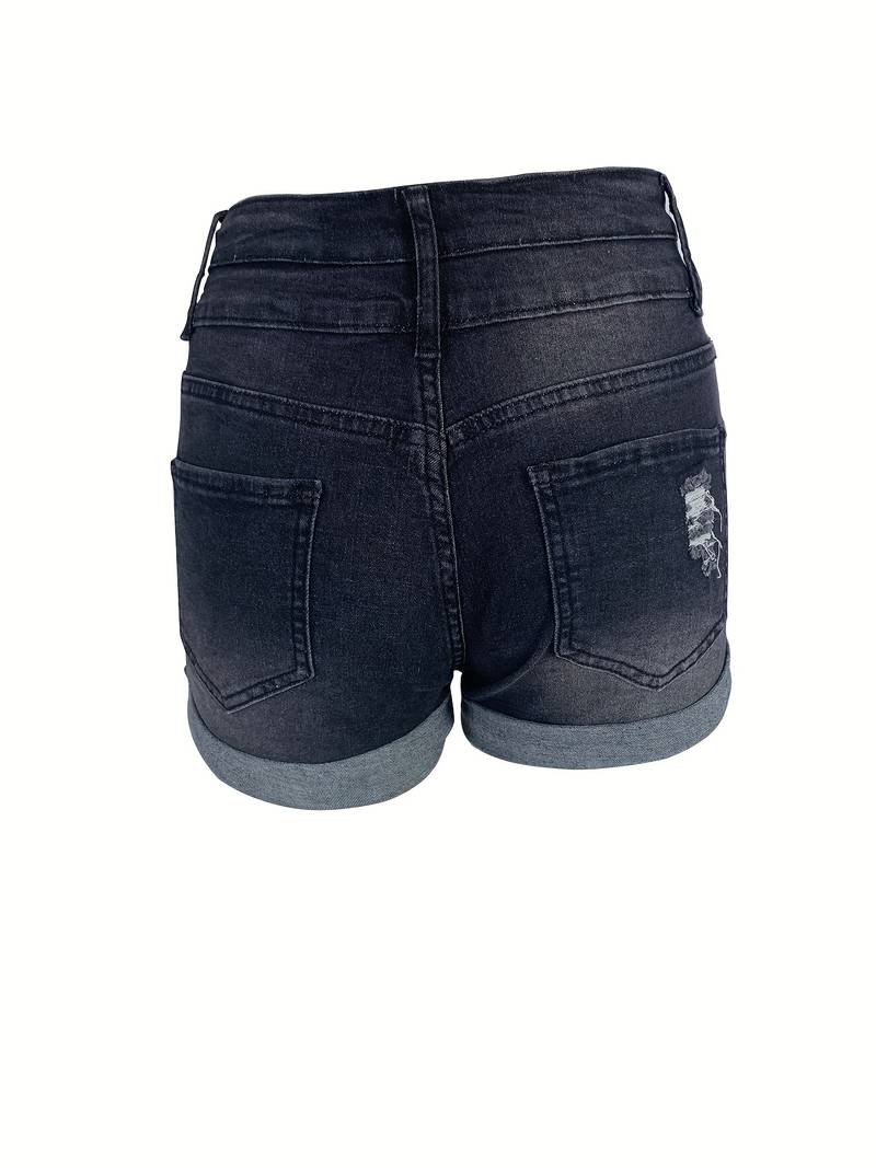 Valenzora | Spring/Summer Ripped Denim Shorts