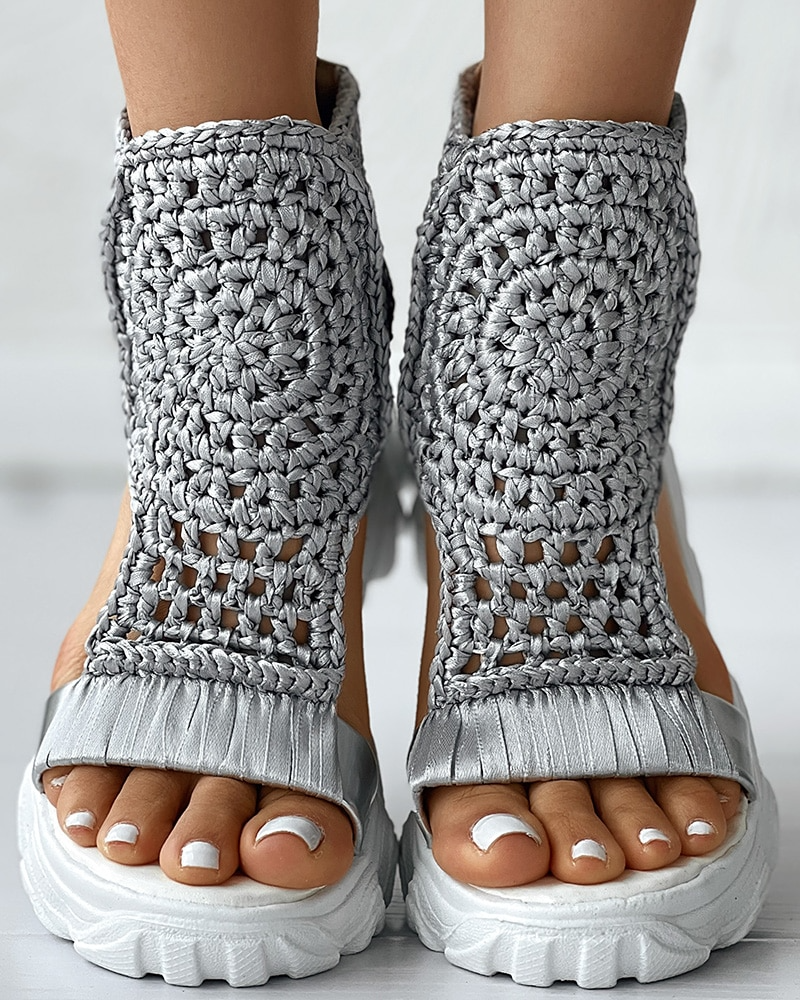 Valenzora | Knitted Elastic Summer Sandals