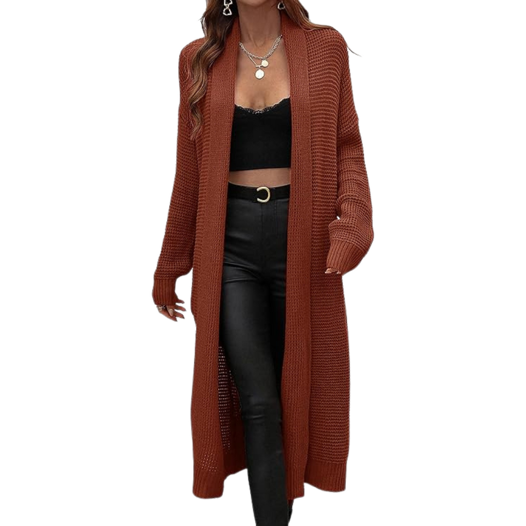 Valenzora | Langer offener Cardigan für Damen