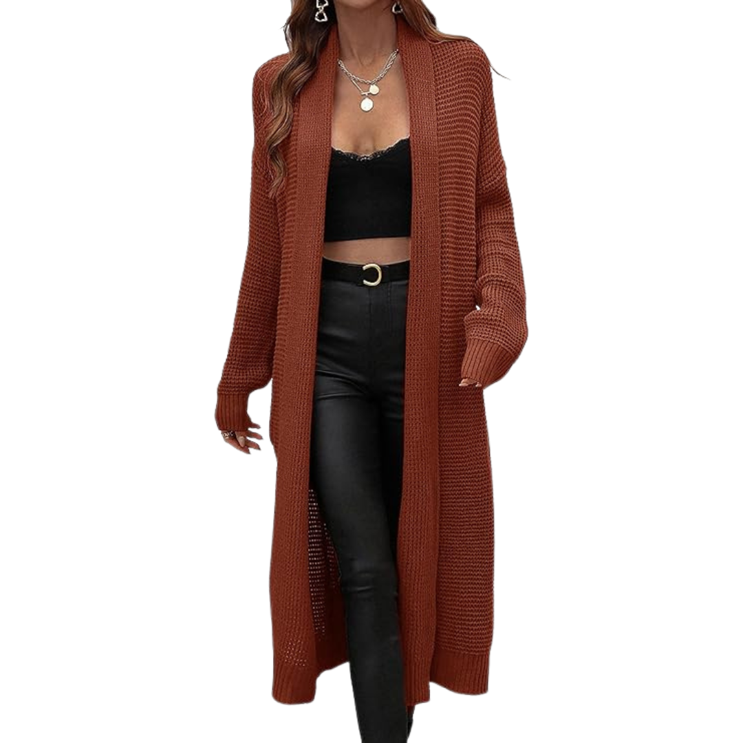 Valenzora | Langer offener Cardigan für Damen