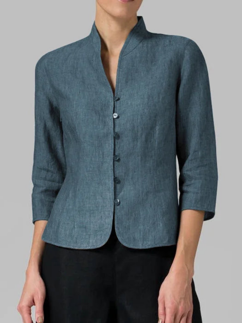 Valenzora | Stylisches Damen-Top mit hohem Kragen