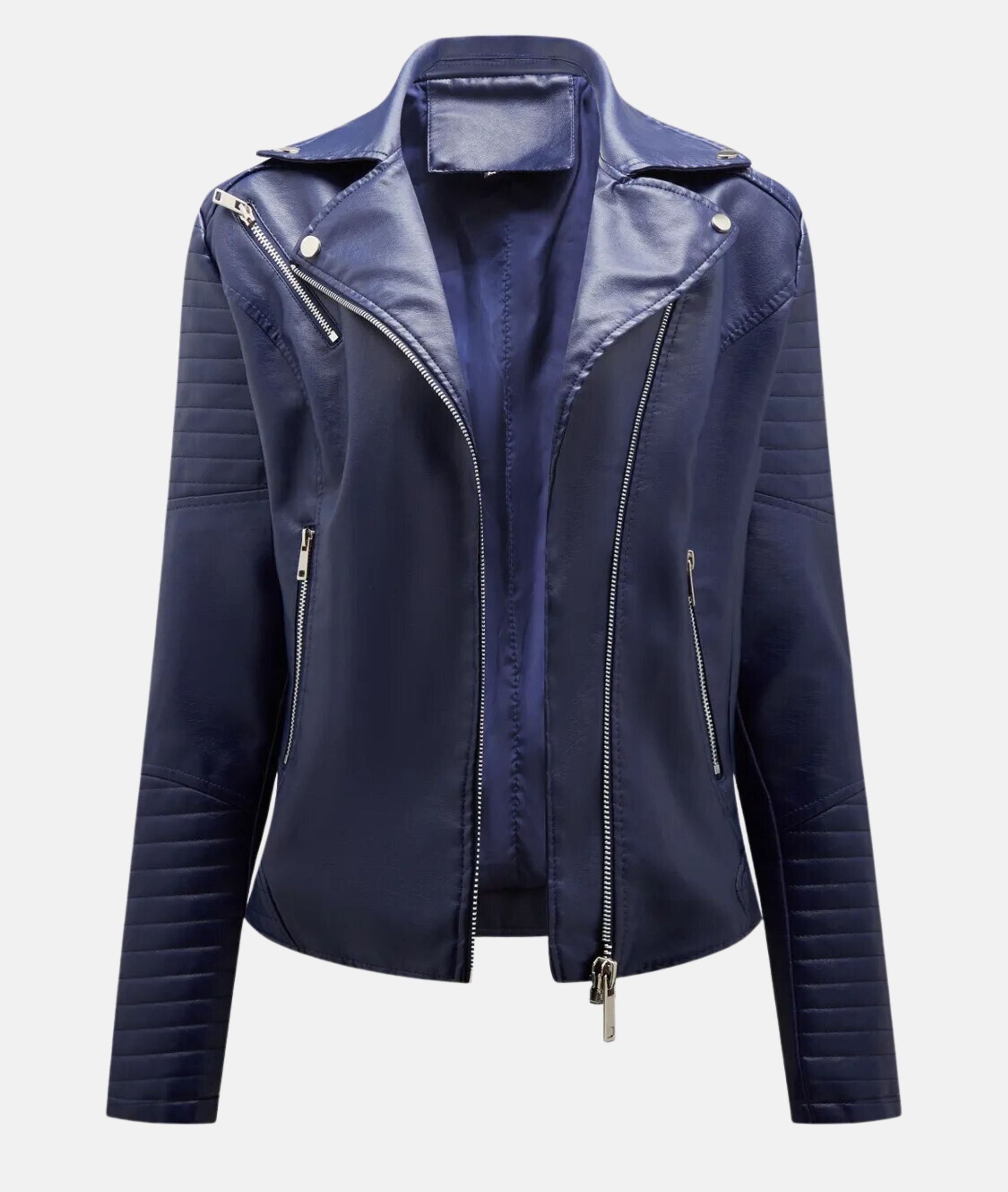 Valenzora | Women's leather jacket without hood - Stylish biker jacket