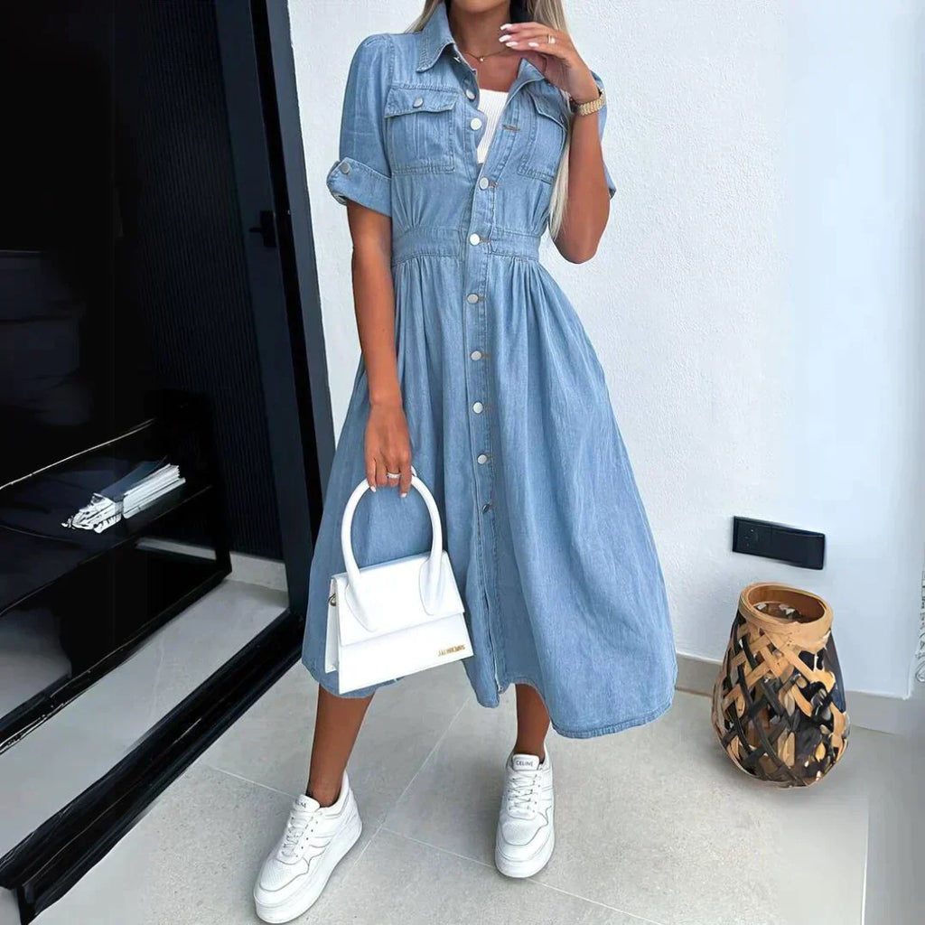 Valenzora | Trendy denim dress