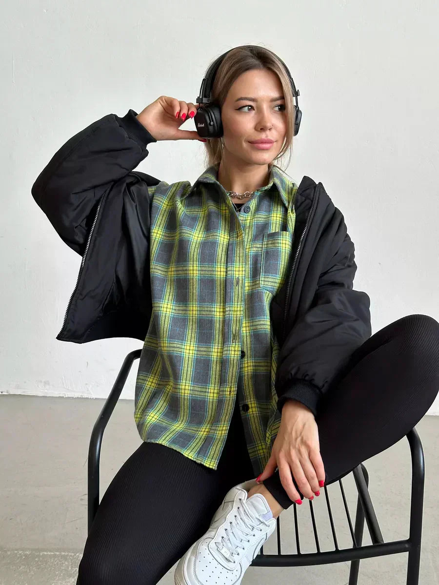 Valenzora | Checked flannel shirt for women