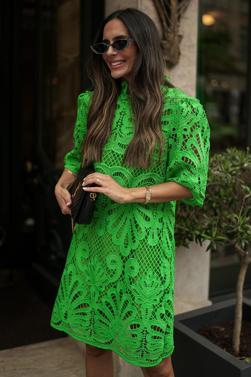 Valenzora | Out In The World Hollowed-Out Mini Dress