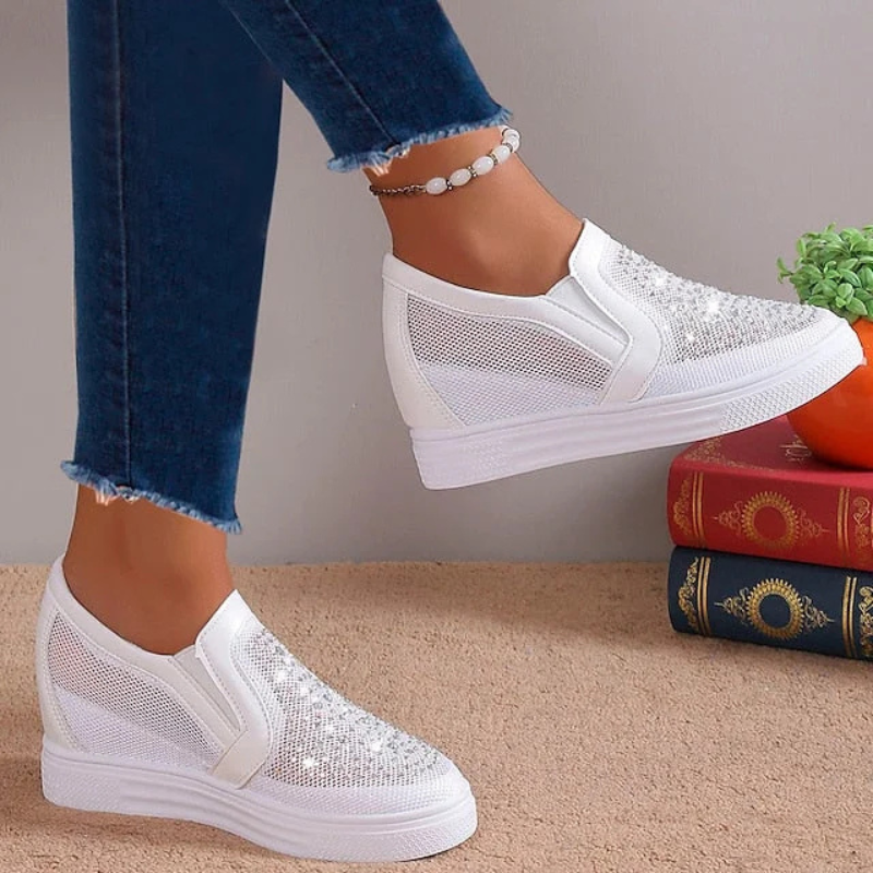 Valenzora | Fashion Kristall-Sneaker für Damen